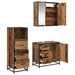 Set de mobilier pentru baie 3 pcs Lemn Vechi Lemn compozit - WALTI WALTI