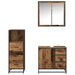 Set de mobilier pentru baie 3 pcs Lemn Vechi Lemn compozit - WALTI WALTI