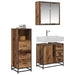 Set de mobilier pentru baie 3 pcs Lemn Vechi Lemn compozit - WALTI WALTI