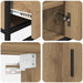 Set de mobilier pentru baie cu sertar 3 pcs Stejar Artizanal - WALTI WALTI