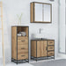 Set de mobilier pentru baie cu sertar 3 pcs Stejar Artizanal - WALTI WALTI