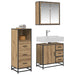 Set de mobilier pentru baie cu sertar 3 pcs Stejar Artizanal - WALTI WALTI