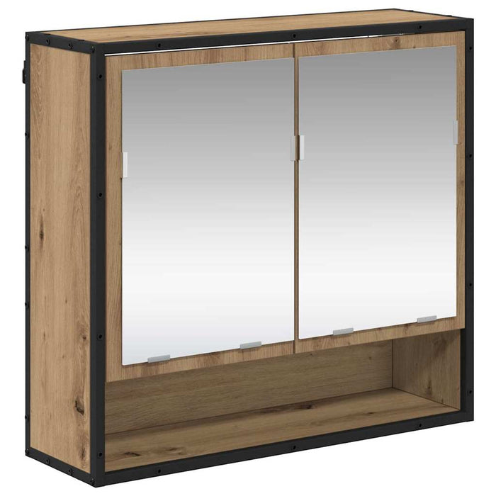 Set de mobilier pentru baie cu sertar 2 pcs Stejar Artizanal - WALTI WALTI
