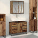 Set de mobilier pentru baie 2 pcs Lemn Vechi Lemn compozit - WALTI WALTI