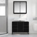 Set de mobilier pentru baie 2 pcs Stejar Negru Lemn compozit - WALTI WALTI