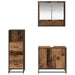 Set de mobilier pentru baie 3 pcs Lemn Vechi Lemn compozit - WALTI WALTI