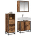 Set de mobilier pentru baie 3 pcs Lemn Vechi Lemn compozit - WALTI WALTI