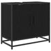 Set de mobilier pentru baie 3 pcs Stejar Negru Lemn compozit - WALTI WALTI
