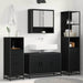 Set de mobilier pentru baie 3 pcs Lemn Vechi Lemn compozit - WALTI WALTI