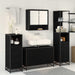 Set de mobilier pentru baie 3 pcs Lemn Vechi Lemn compozit - WALTI WALTI