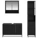 Set de mobilier pentru baie 3 pcs Lemn Vechi Lemn compozit - WALTI WALTI