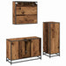 Set de mobilier pentru baie 3 pcs Lemn Vechi Lemn compozit - WALTI WALTI