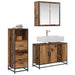 Set de mobilier pentru baie 3 pcs Lemn Vechi Lemn compozit - WALTI WALTI