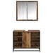 Set de mobilier pentru baie 2 pcs Lemn Vechi Lemn compozit - WALTI WALTI