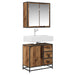 Set de mobilier pentru baie 2 pcs Lemn Vechi Lemn compozit - WALTI WALTI