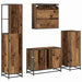 Set de mobilier pentru baie 4 pcs Lemn Vechi Lemn compozit - WALTI WALTI