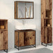 Set de mobilier pentru baie 2 pcs Lemn Vechi Lemn compozit - WALTI WALTI