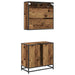 Set de mobilier pentru baie 2 pcs Lemn Vechi Lemn compozit - WALTI WALTI