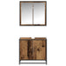 Set de mobilier pentru baie 2 pcs Lemn Vechi Lemn compozit - WALTI WALTI