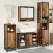 Set de mobilier pentru baie 3 pcs Lemn Vechi Lemn compozit - WALTI WALTI
