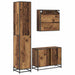 Set de mobilier pentru baie 3 pcs Lemn Vechi Lemn compozit - WALTI WALTI