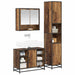 Set de mobilier pentru baie 3 pcs Lemn Vechi Lemn compozit - WALTI WALTI