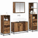 Set de mobilier pentru baie 4 pcs Lemn Vechi Lemn compozit - WALTI WALTI