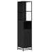 Set de mobilier pentru baie 4 pcs Stejar Negru Lemn compozit - WALTI WALTI
