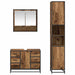 Set de mobilier pentru baie 3 pcs Lemn Vechi Lemn compozit - WALTI WALTI
