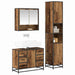 Set de mobilier pentru baie 3 pcs Lemn Vechi Lemn compozit - WALTI WALTI