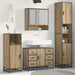 Set de mobilier pentru baie cu sertar 3 pcs Stejar Artizanal - WALTI WALTI