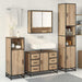Set de mobilier pentru baie cu sertar 3 pcs Stejar Artizanal - WALTI WALTI