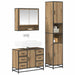 Set de mobilier pentru baie cu sertar 3 pcs Stejar Artizanal - WALTI WALTI