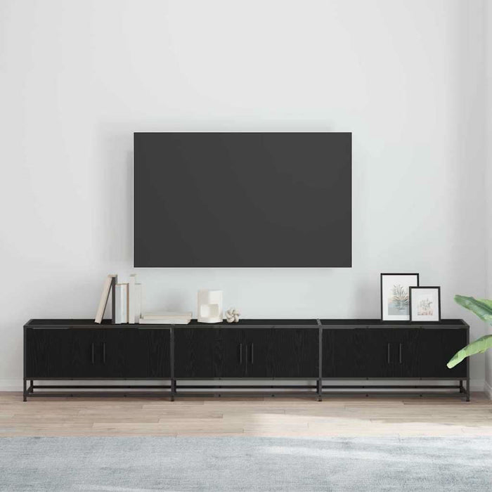 Cabinet TV Stejar negru 240 x 35 x 41 cm Lemn compozit - WALTI WALTI