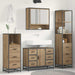 Set de mobilier pentru baie cu sertar 3 pcs Stejar Artizanal - WALTI WALTI