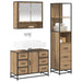 Set de mobilier pentru baie cu sertar 3 pcs Stejar Artizanal - WALTI WALTI