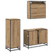 Set de mobilier pentru baie cu sertar 3 pcs Stejar Artizanal - WALTI WALTI