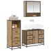 Set de mobilier pentru baie cu sertar 3 pcs Stejar Artizanal - WALTI WALTI