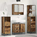 Set de mobilier pentru baie 4 pcs Lemn Vechi Lemn compozit - WALTI WALTI