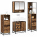 Set de mobilier pentru baie 4 pcs Lemn Vechi Lemn compozit - WALTI WALTI