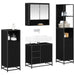 Set de mobilier pentru baie 4 pcs Stejar negru 65 x 33 x 60 cm - WALTI WALTI