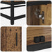 Unități TV 2 pcs Lemn Vechi 210 x 35 x 41 cm Lemn compozit - WALTI WALTI