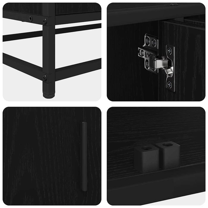 Cabinet TV Stejar negru 210 x 35 x 41 cm Lemn compozit - WALTI WALTI