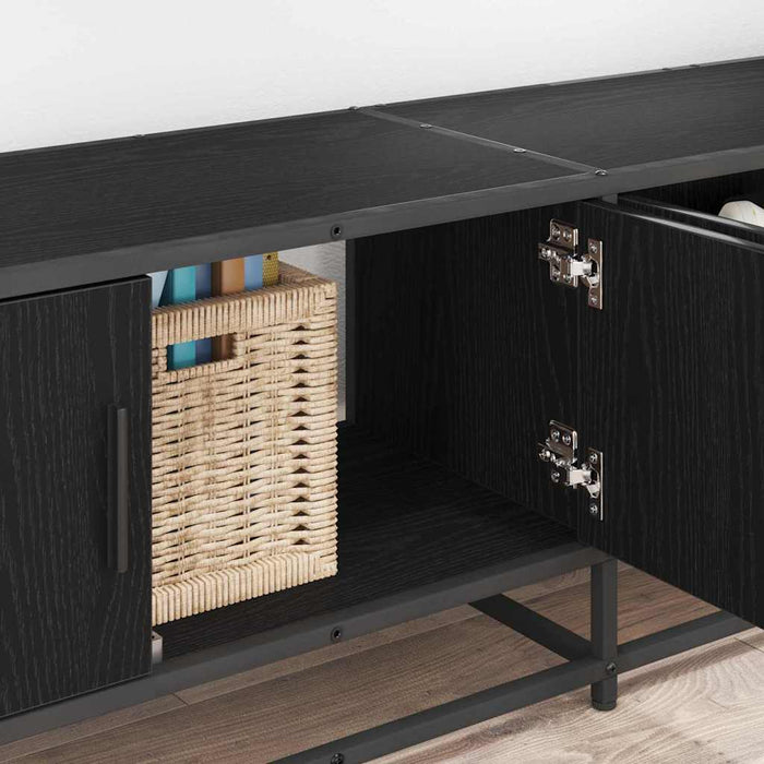 Cabinet TV Stejar negru 210 x 35 x 41 cm Lemn compozit - WALTI WALTI