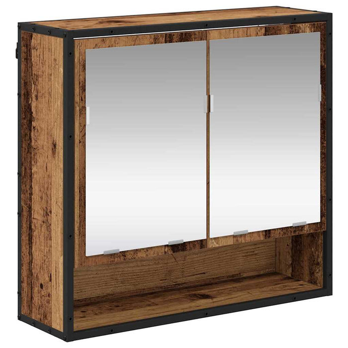 Set de mobilier pentru baie 3 pcs Lemn Vechi Lemn compozit WALTI
