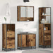 Set de mobilier pentru baie 4 pcs Lemn Vechi Lemn compozit - WALTI WALTI