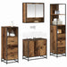 Set de mobilier pentru baie 4 pcs Lemn Vechi Lemn compozit - WALTI WALTI
