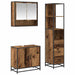 Set de mobilier pentru baie 3 pcs Lemn Vechi Lemn compozit - WALTI WALTI