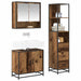 Set de mobilier pentru baie 3 pcs Lemn Vechi Lemn compozit - WALTI WALTI