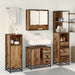Set de mobilier pentru baie 3 pcs Lemn Vechi Lemn compozit - WALTI WALTI